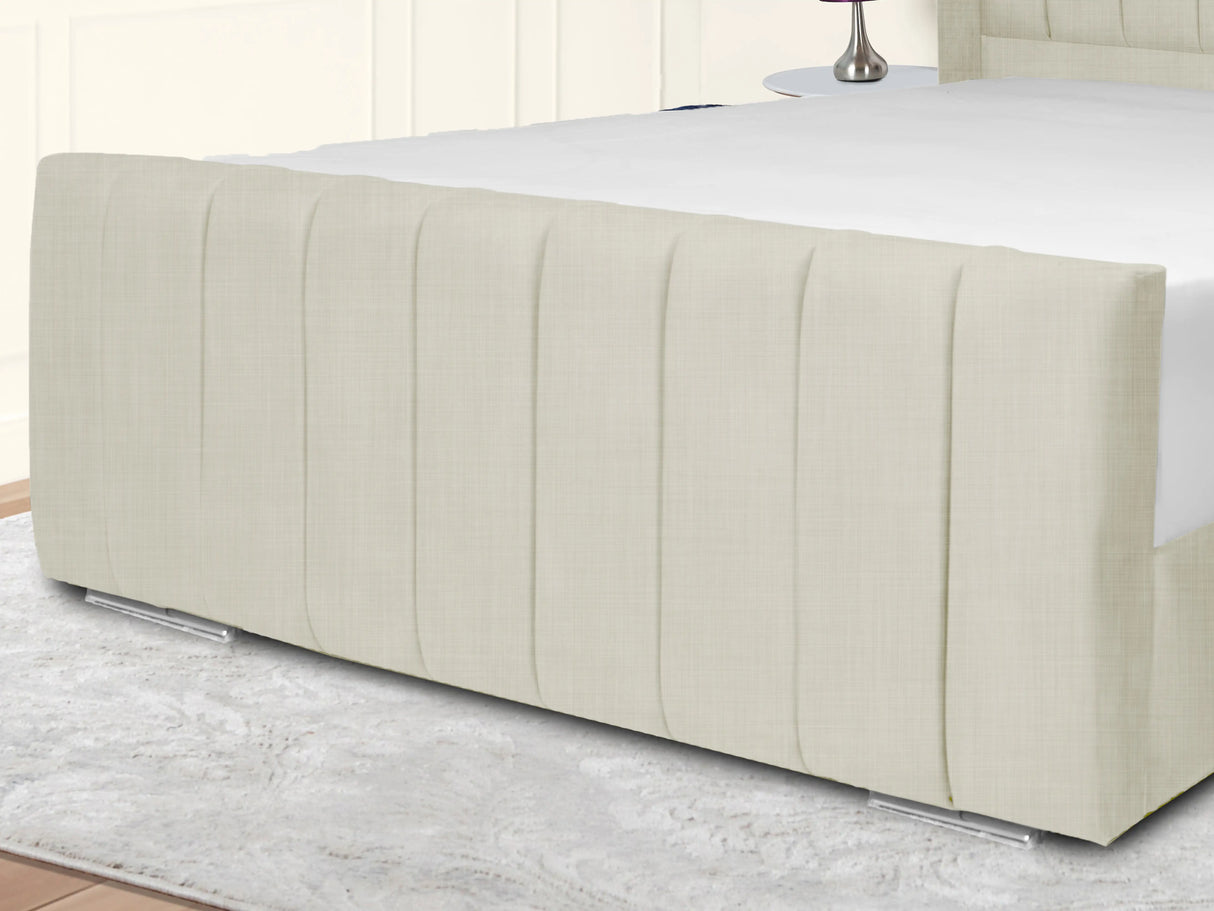 Sara Wingback Upholstered Bed