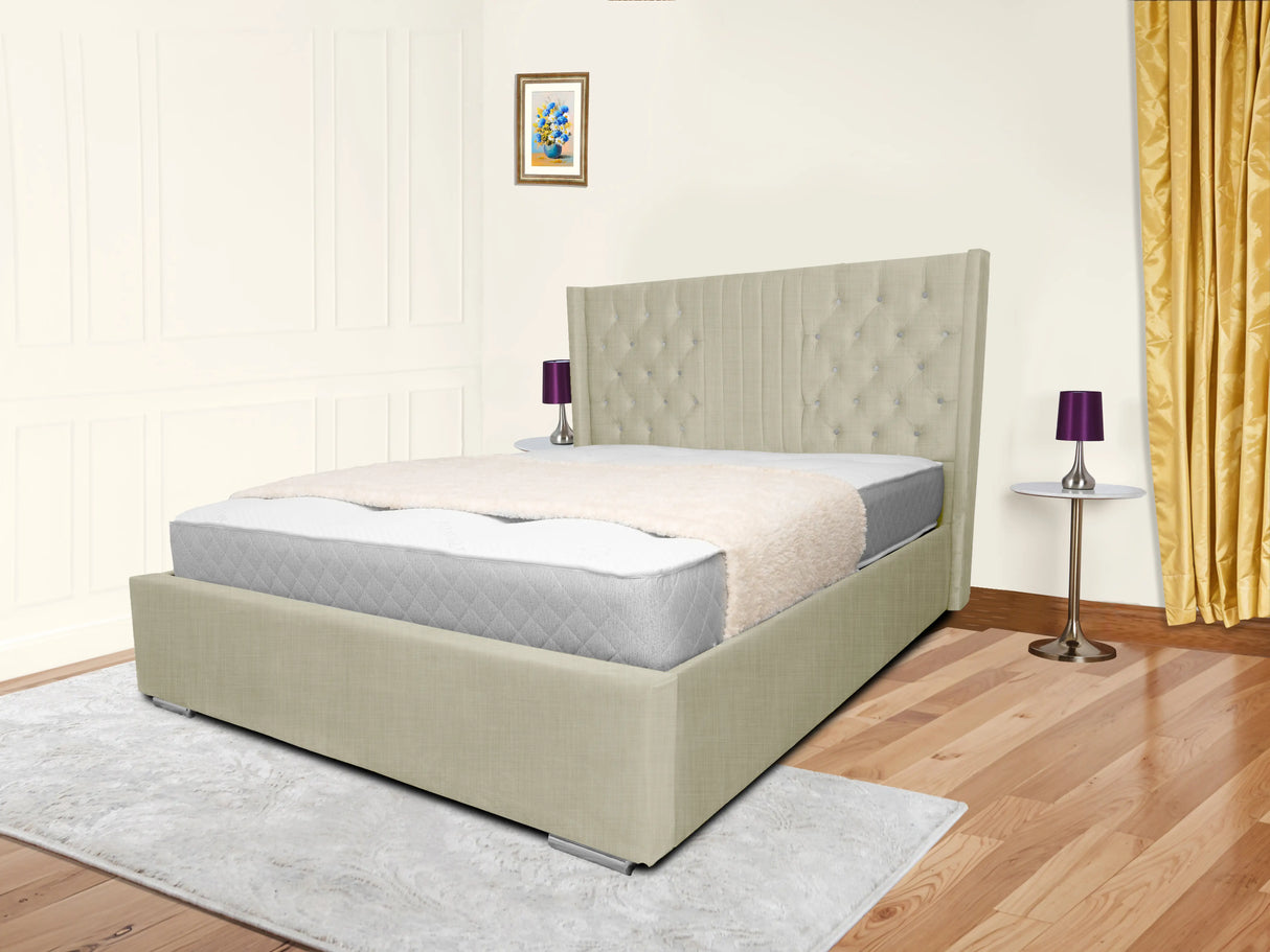 Middleton Wingback Upholstered Bed