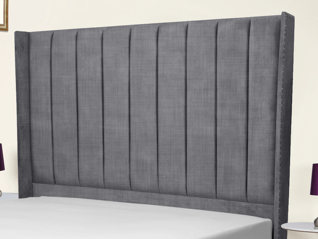 Sara Wingback Upholstered Bed