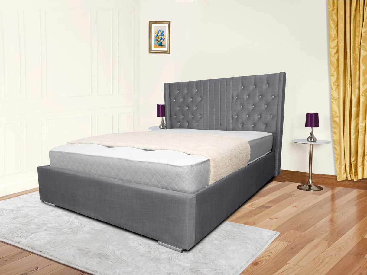 Middleton Wingback Upholstered Bed