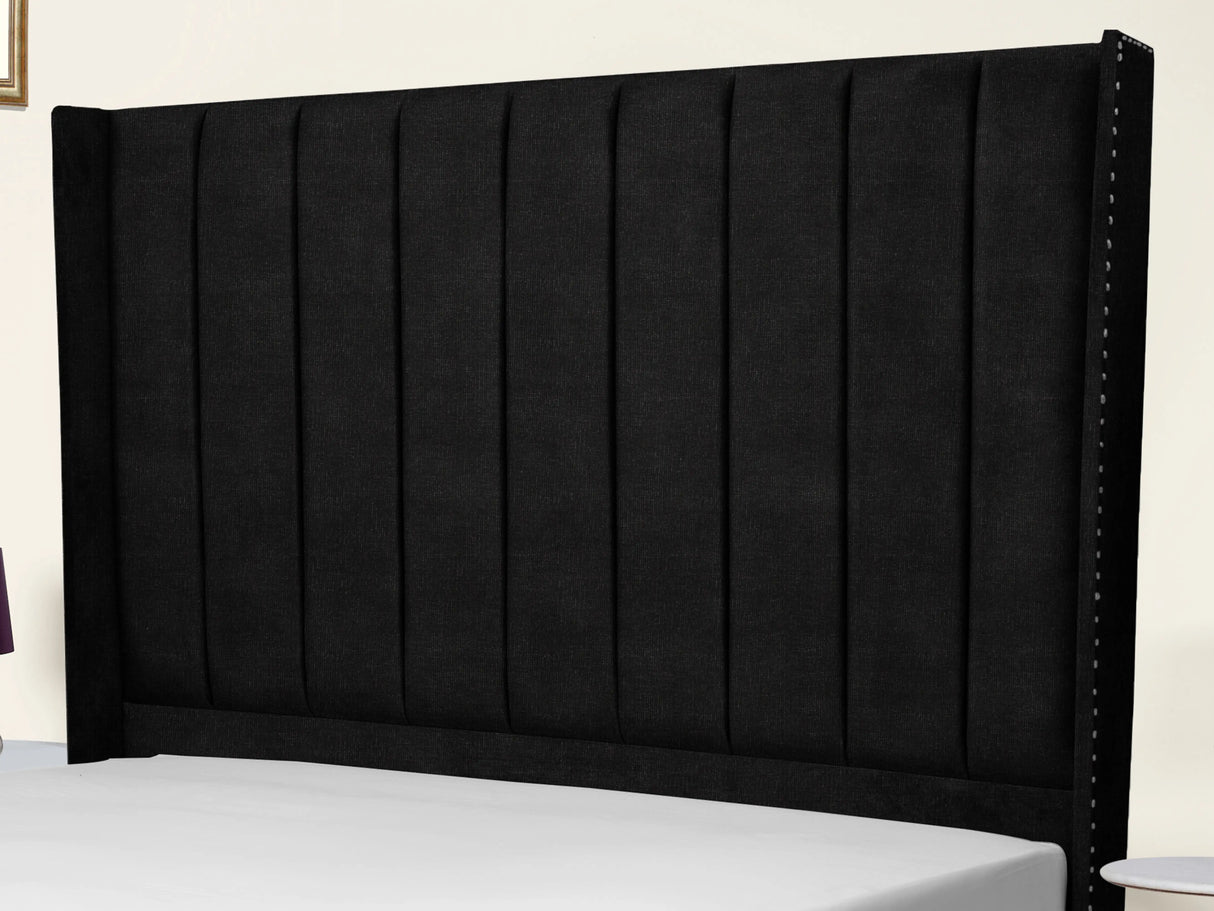 Sara Wingback Upholstered Bed