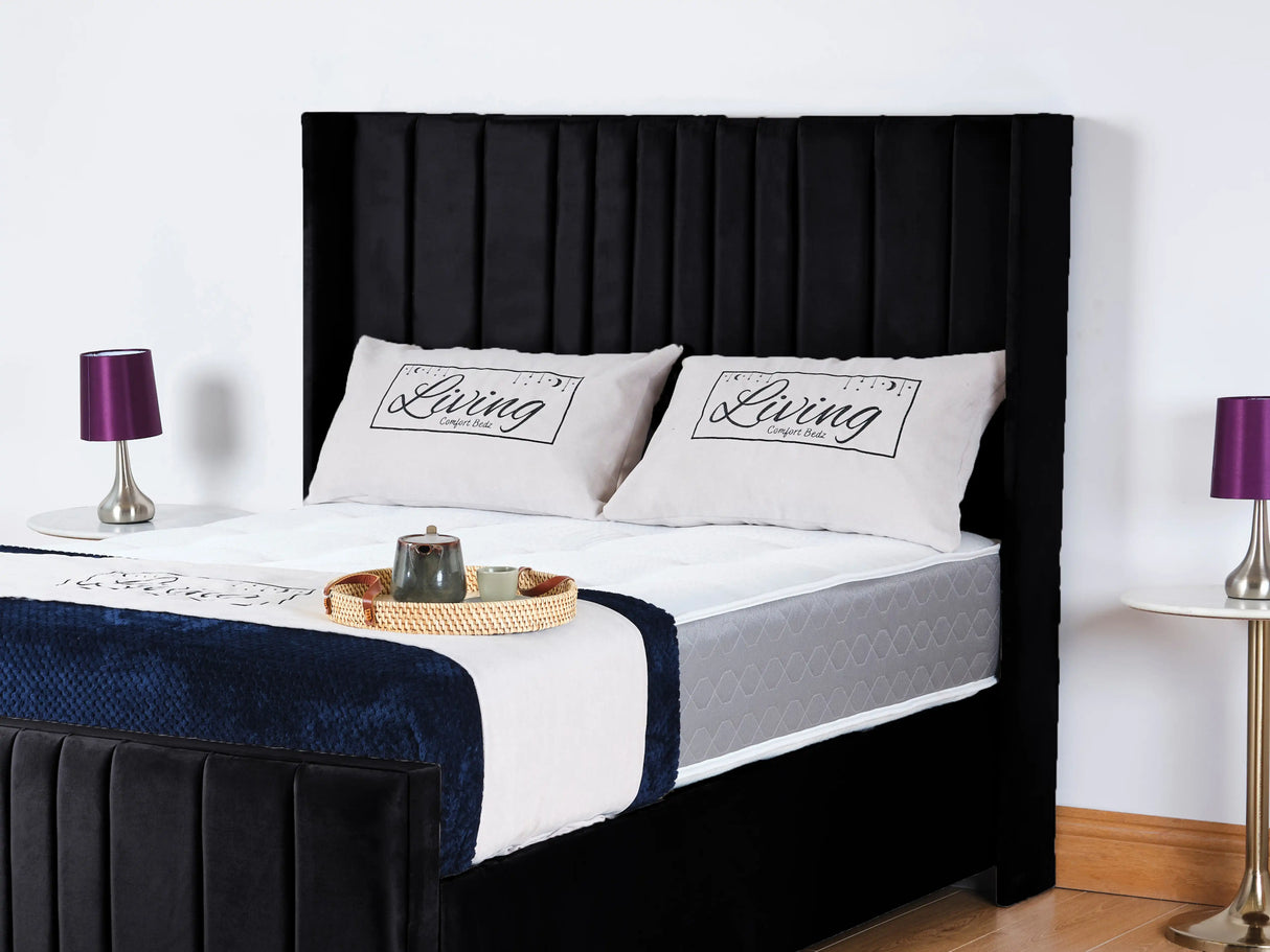 Balmoral Wingback Upholstered Bed