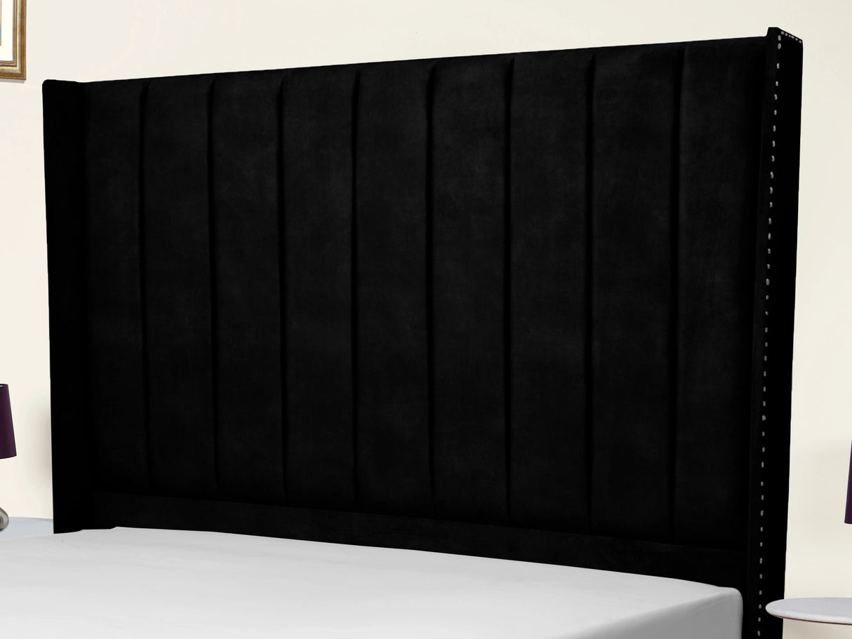 Sara Wingback Upholstered Bed