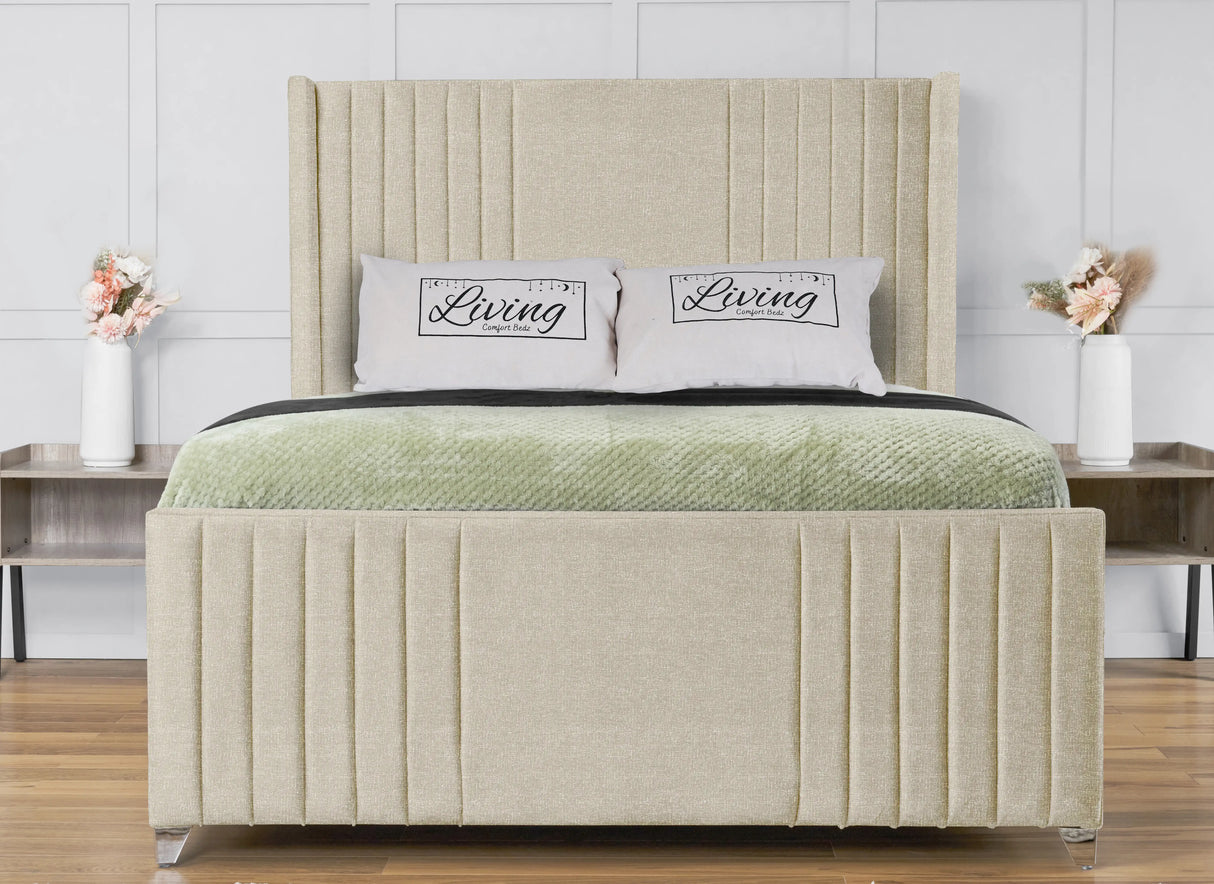 Elise Wingback Upholstered Bed