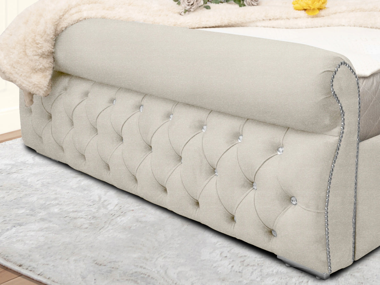 Swanzy Sleigh Upholstered Bed