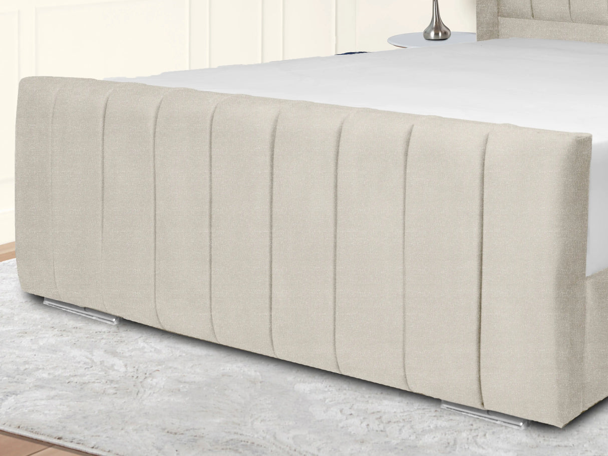 Sara Wingback Upholstered Bed