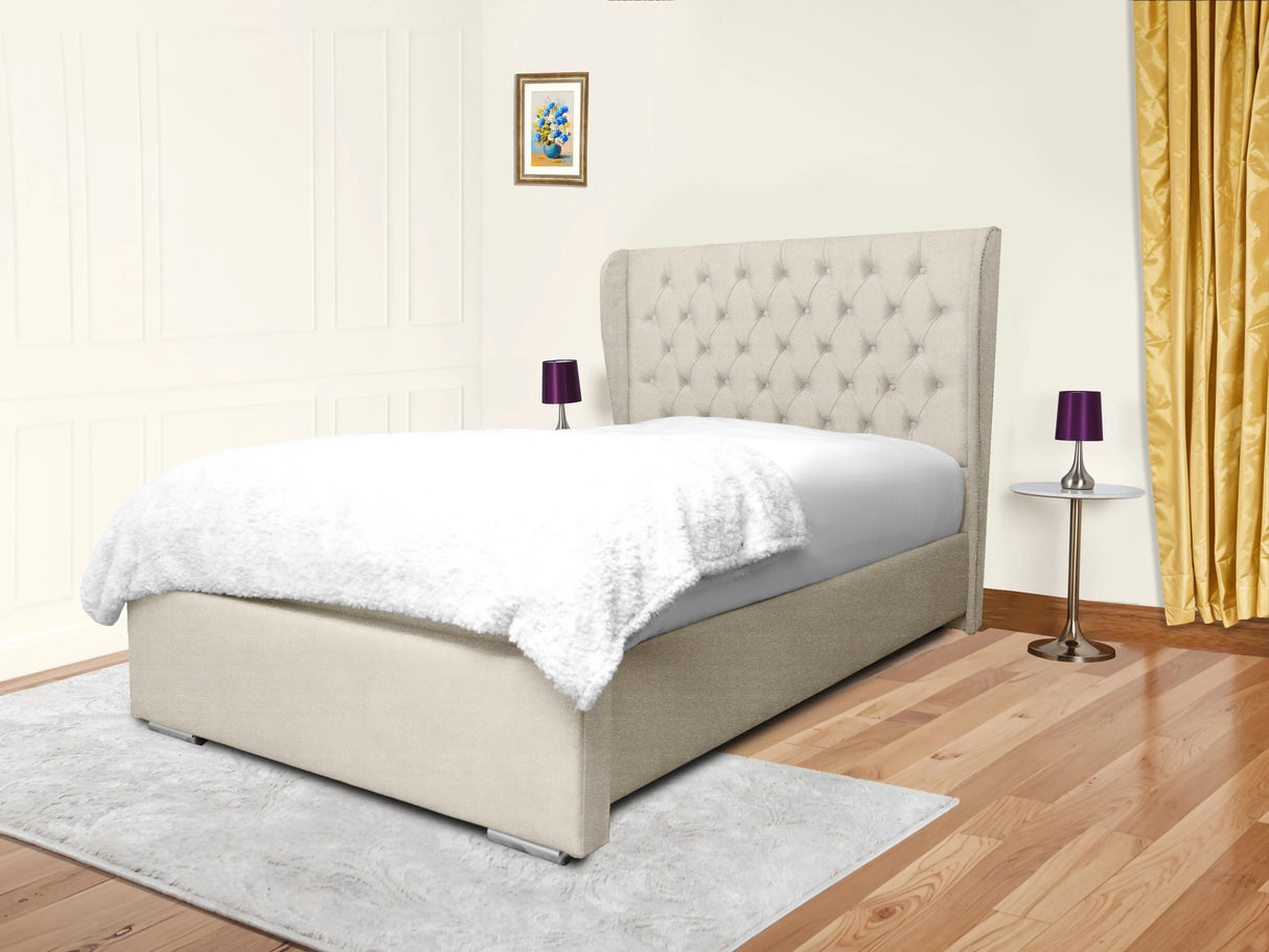 Cierra Wingback Upholstered Bed