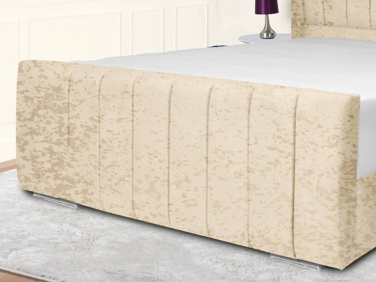 Sara Wingback Upholstered Bed