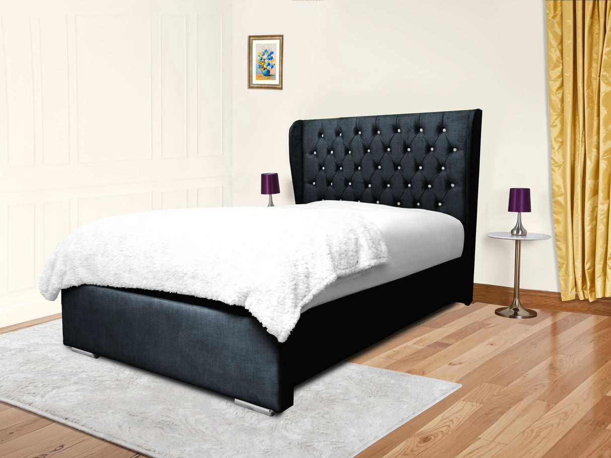 Cierra Wingback Upholstered Bed