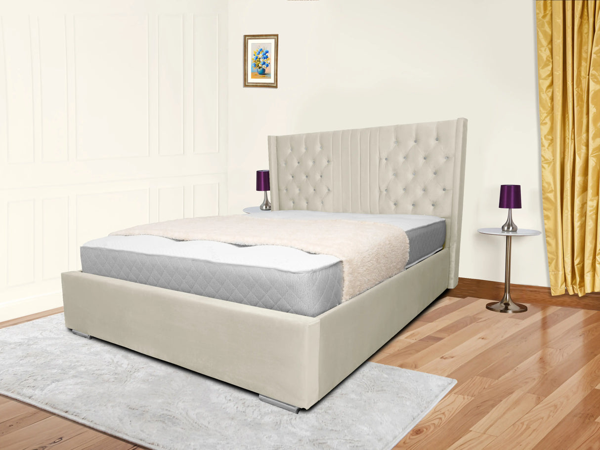 Middleton Wingback Upholstered Bed