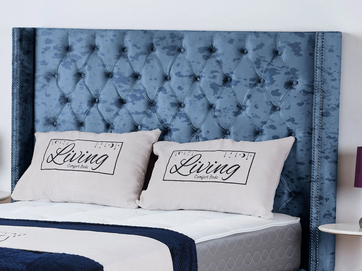 Kensington Wingback Upholstered Bed