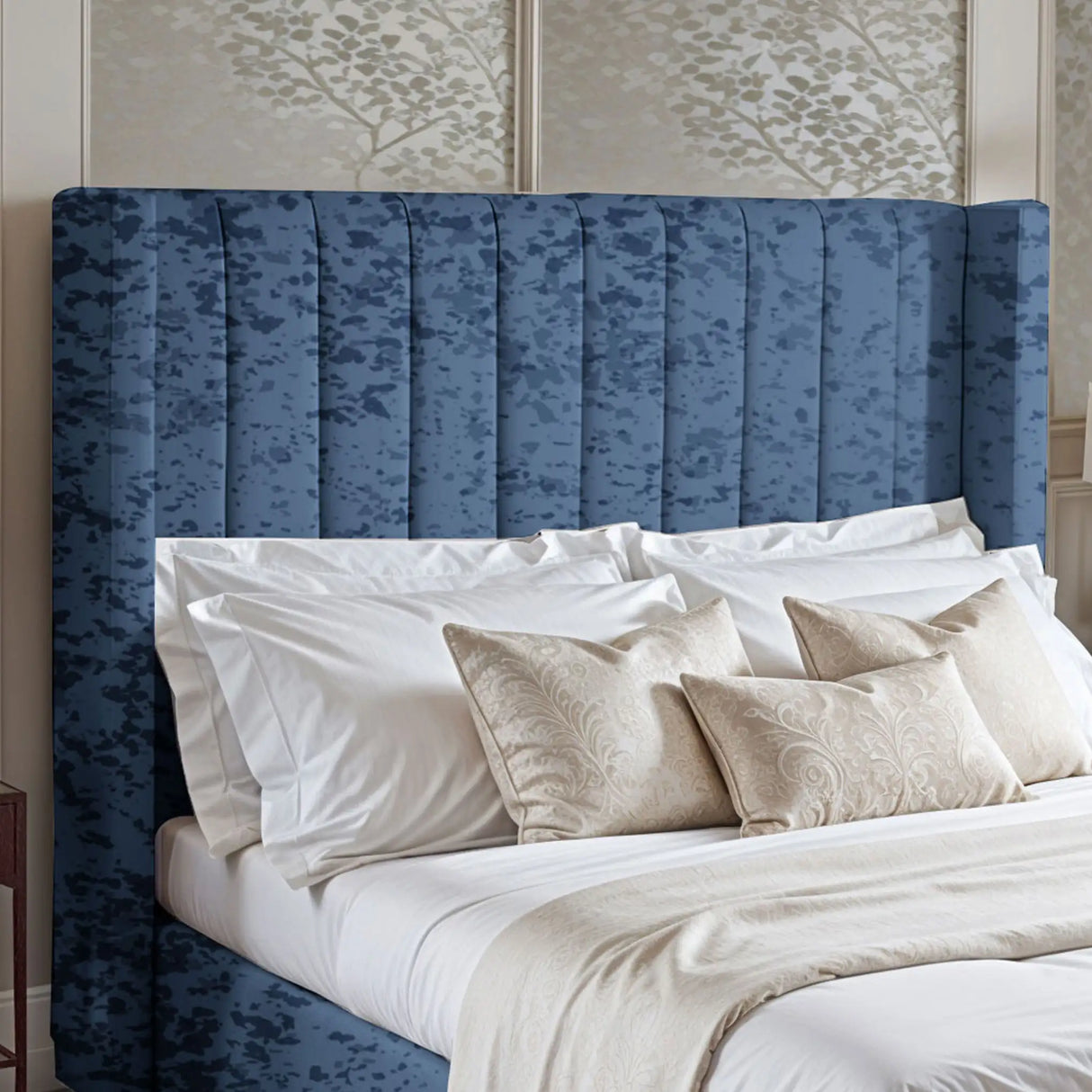 Barcelona Wingback Upholstered Bed