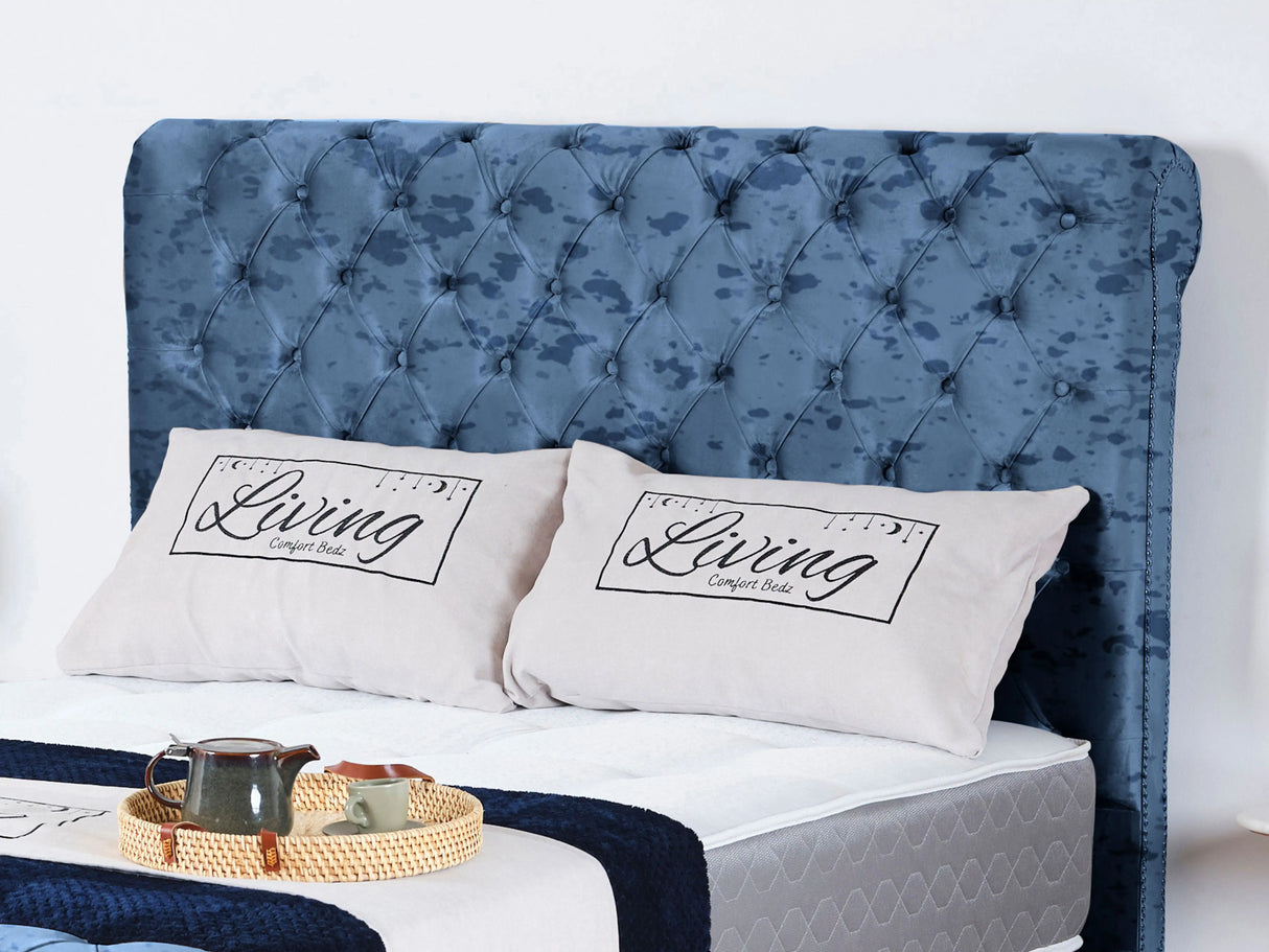 Chesterfield Sleigh Upholstered Bed