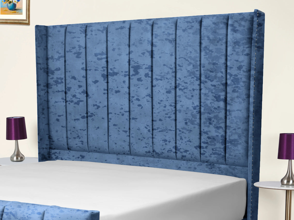 Sara Wingback Upholstered Bed