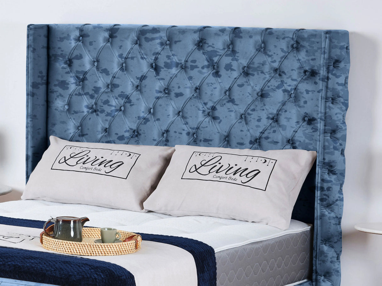 Windsor Wingback Upholstered Bed