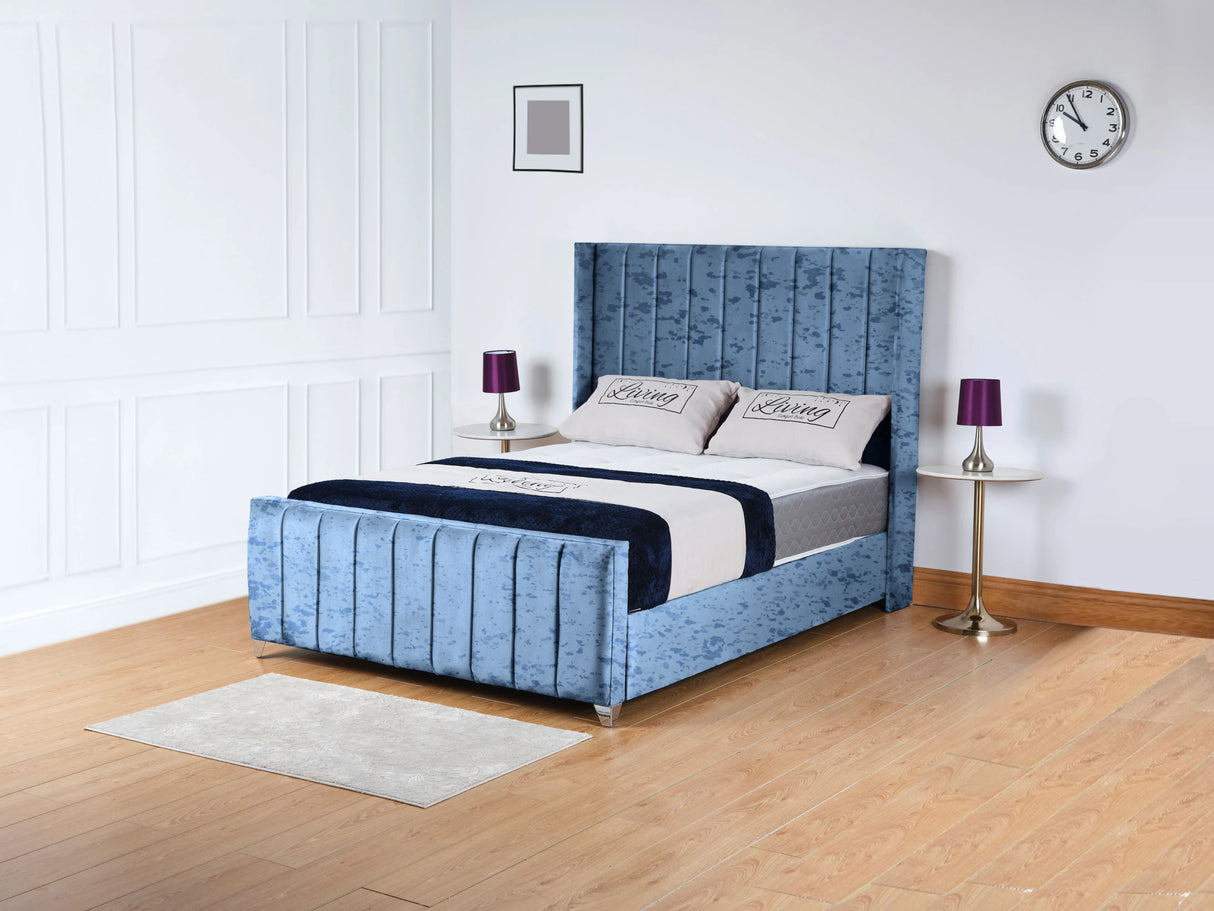 Empire Wingback Upholstered Bed