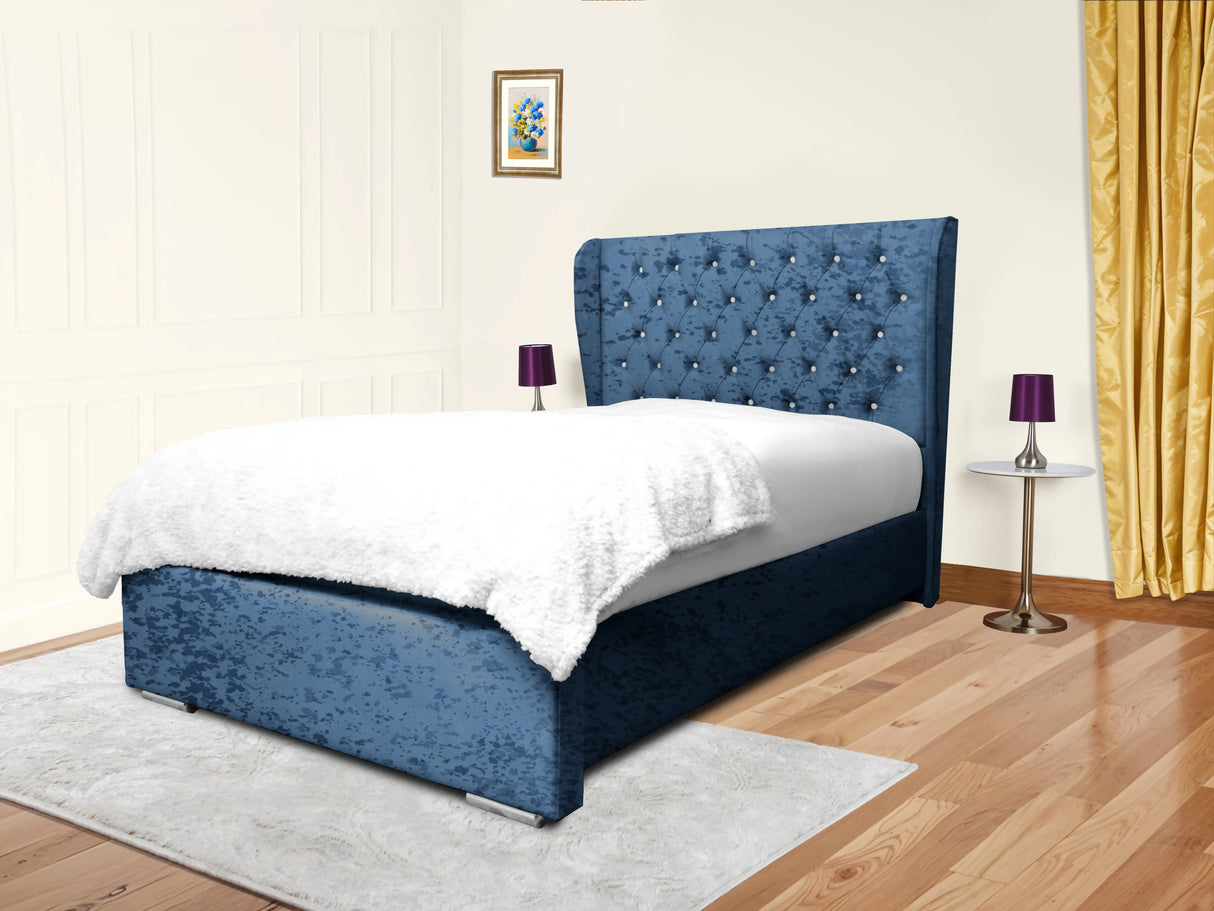 Cierra Wingback Upholstered Bed