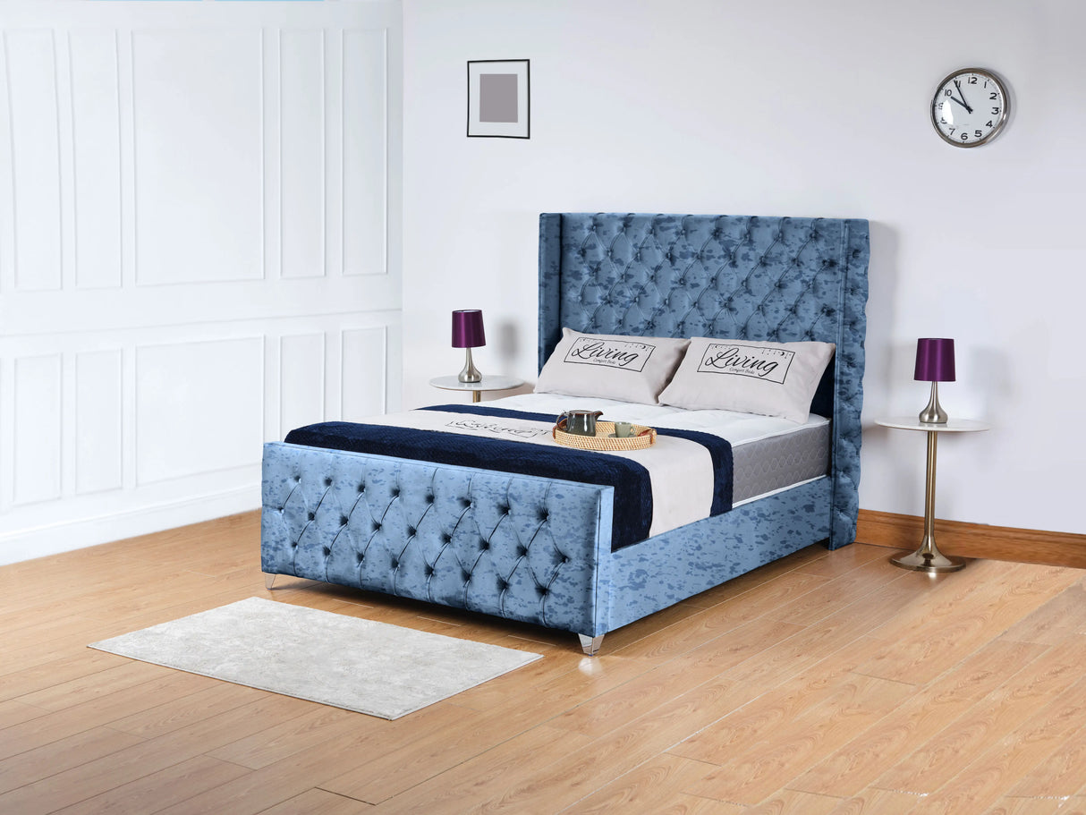 Windsor Wingback Upholstered Bed