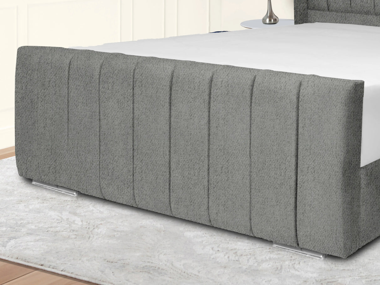 Sara Wingback Upholstered Bed