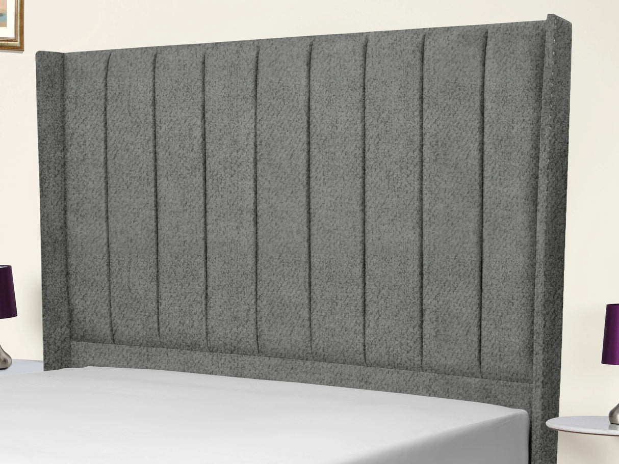 Sara Wingback Upholstered Bed