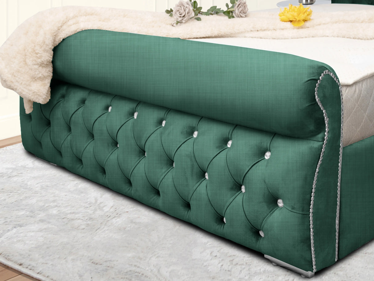 Swanzy Sleigh Upholstered Bed