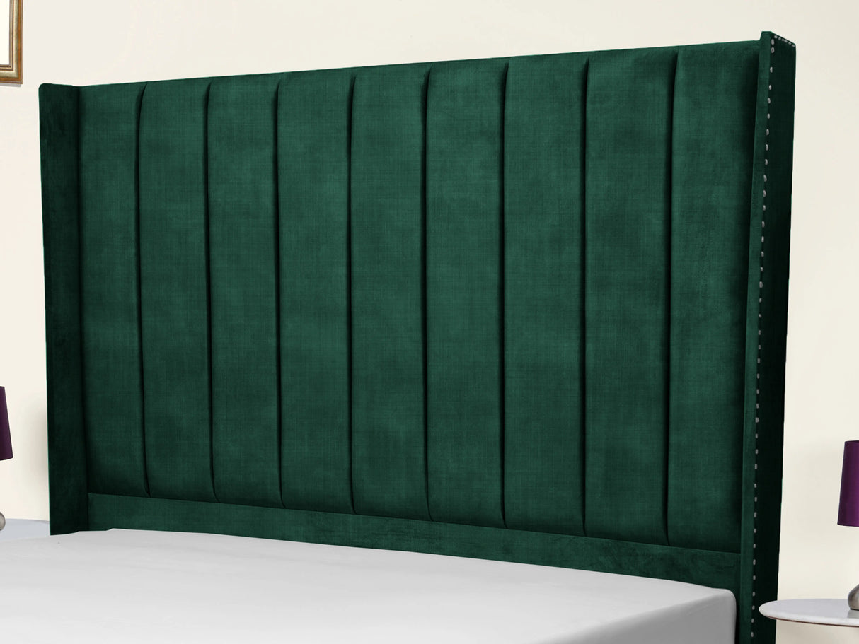 Sara Wingback Upholstered Bed