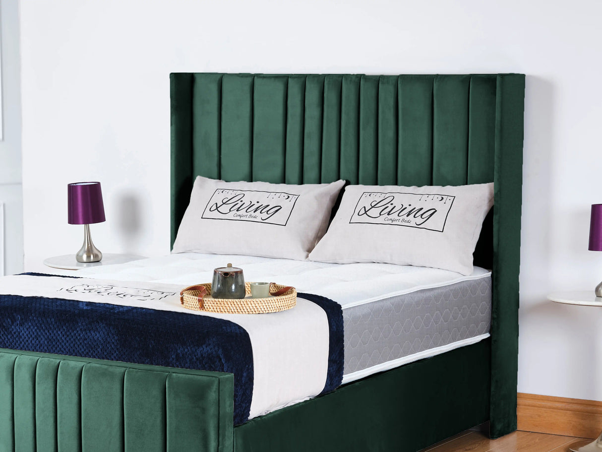 Balmoral Wingback Upholstered Bed