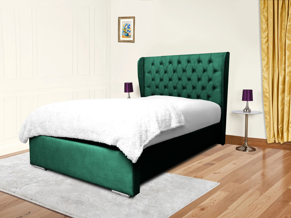 Cierra Wingback Upholstered Bed