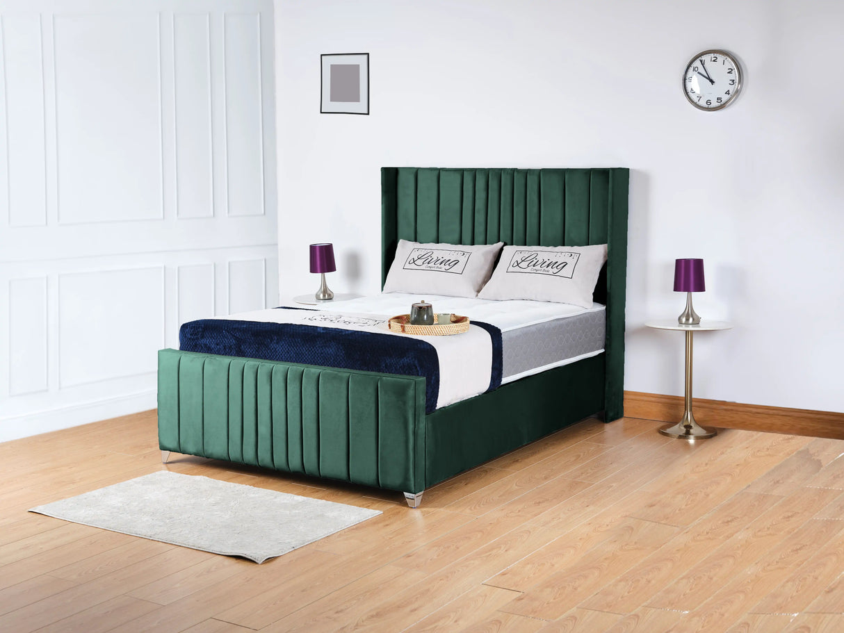 Balmoral Wingback Upholstered Bed
