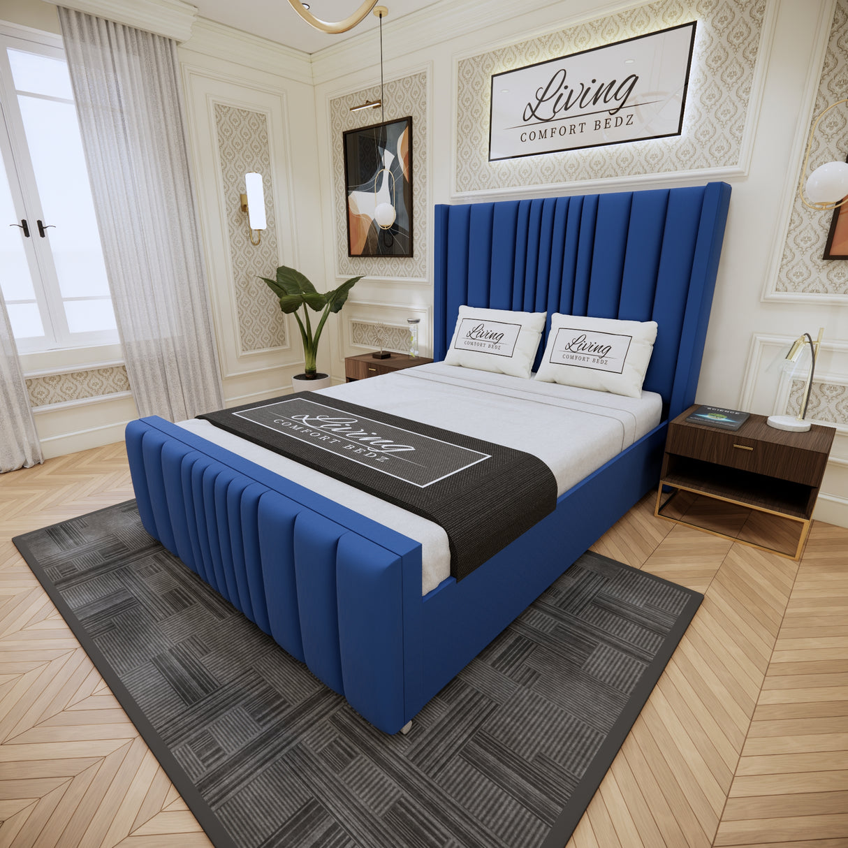 Valencia Lined Wings Signature Bed