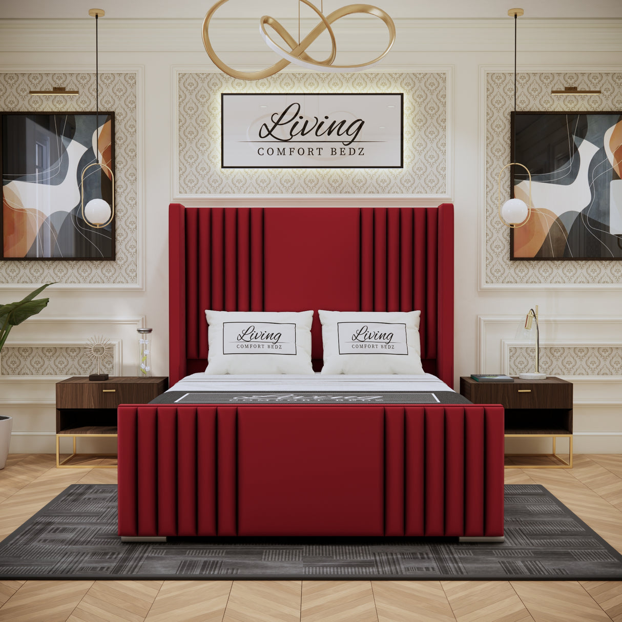 Elise lined winged Signature Bed