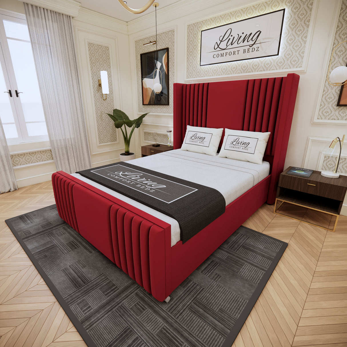 Elise lined winged Signature Bed
