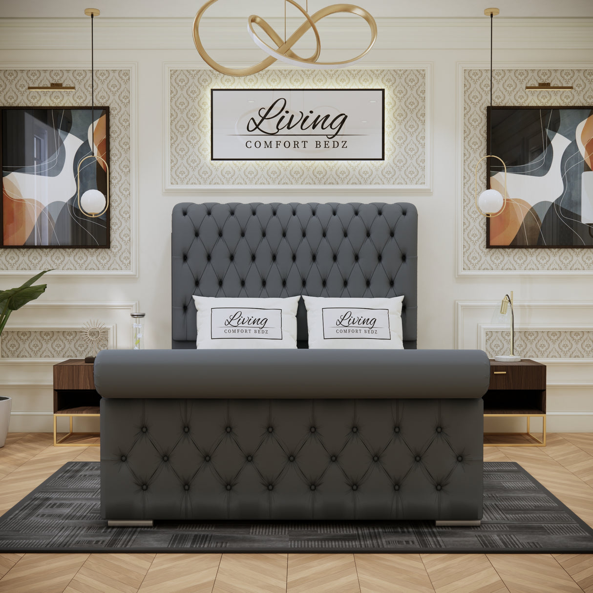 Arcade Sleigh Signature Bed