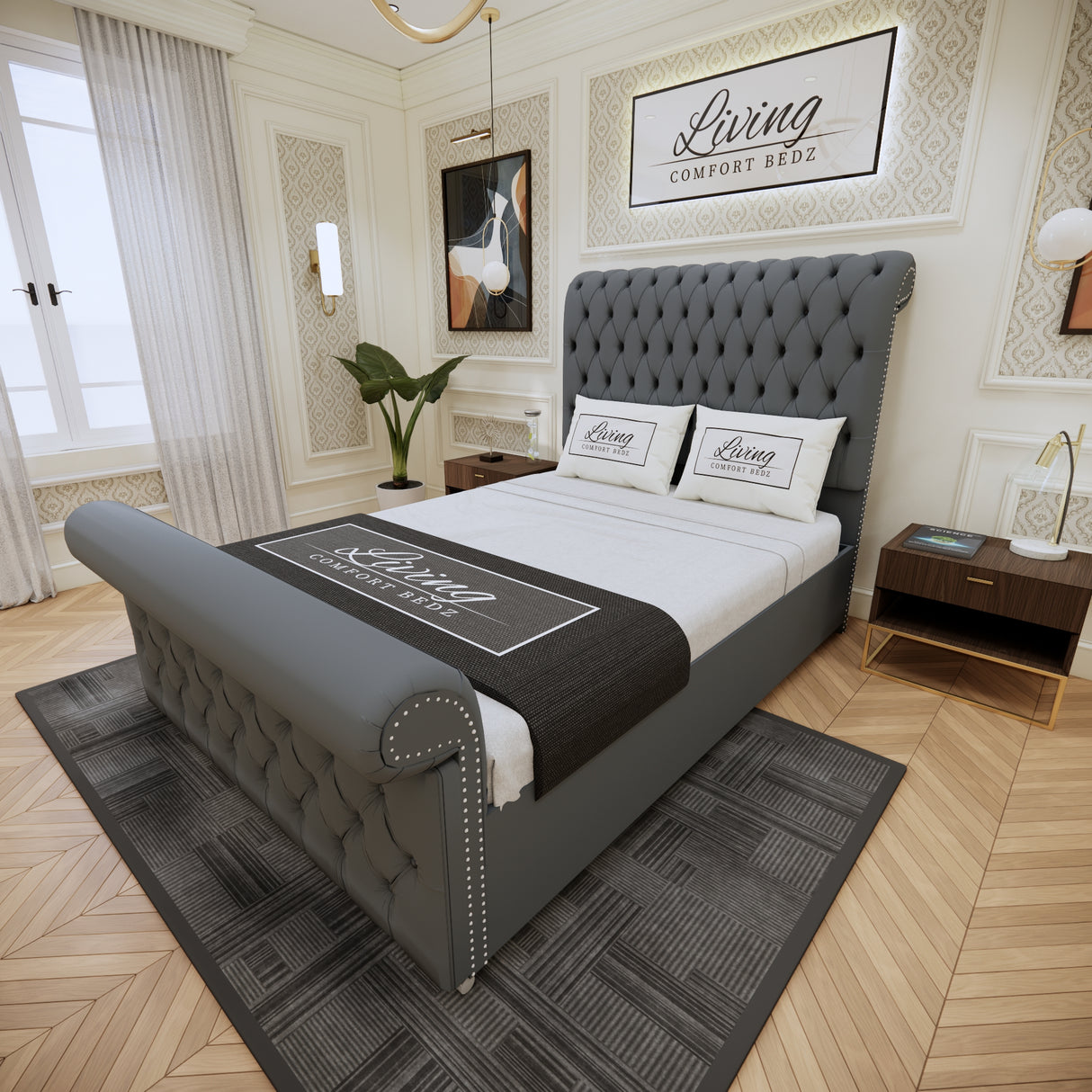 Arcade Sleigh Signature Bed