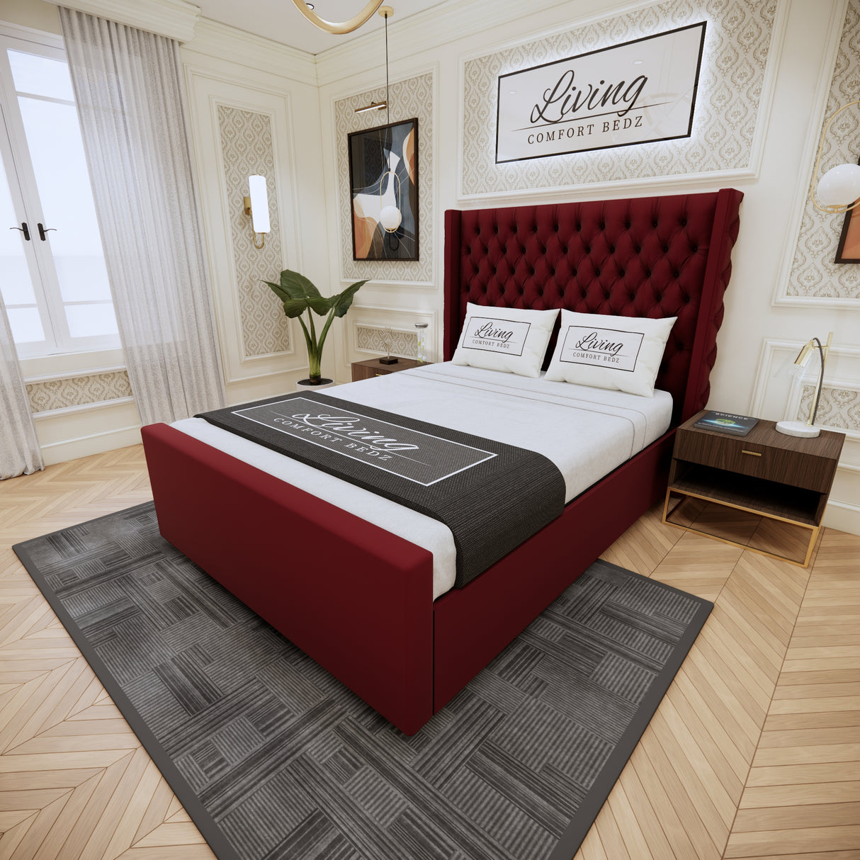 Luxury Montana Wingback Signature Bed