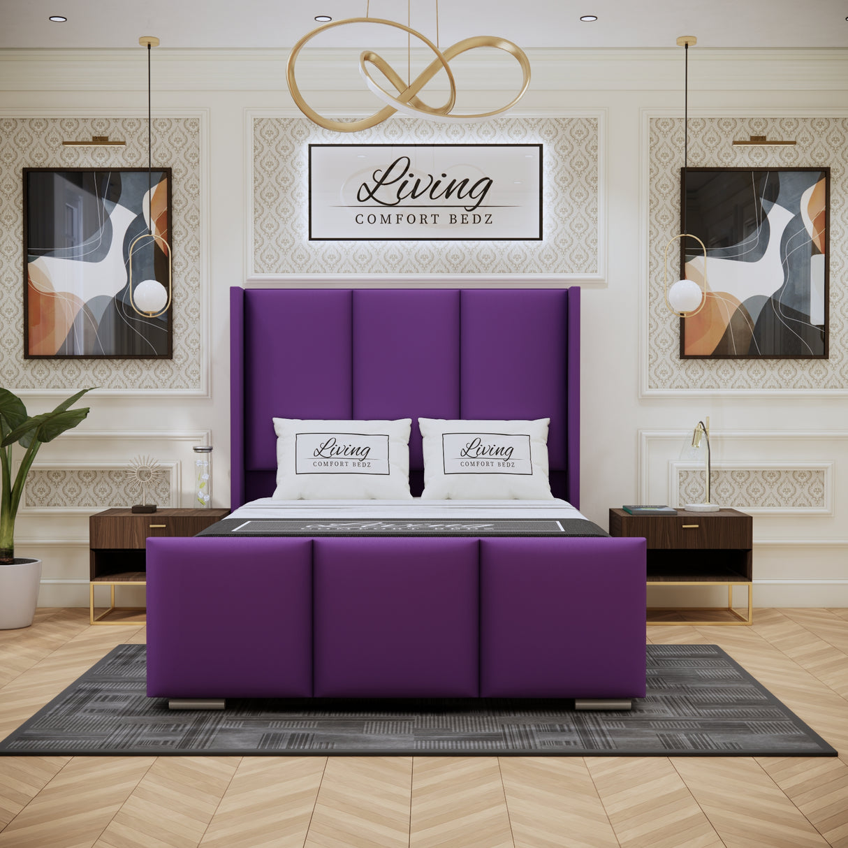 Miami winged Signature Bed