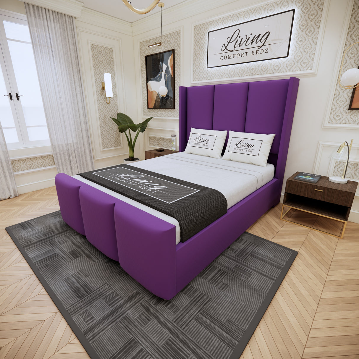 Miami winged Signature Bed