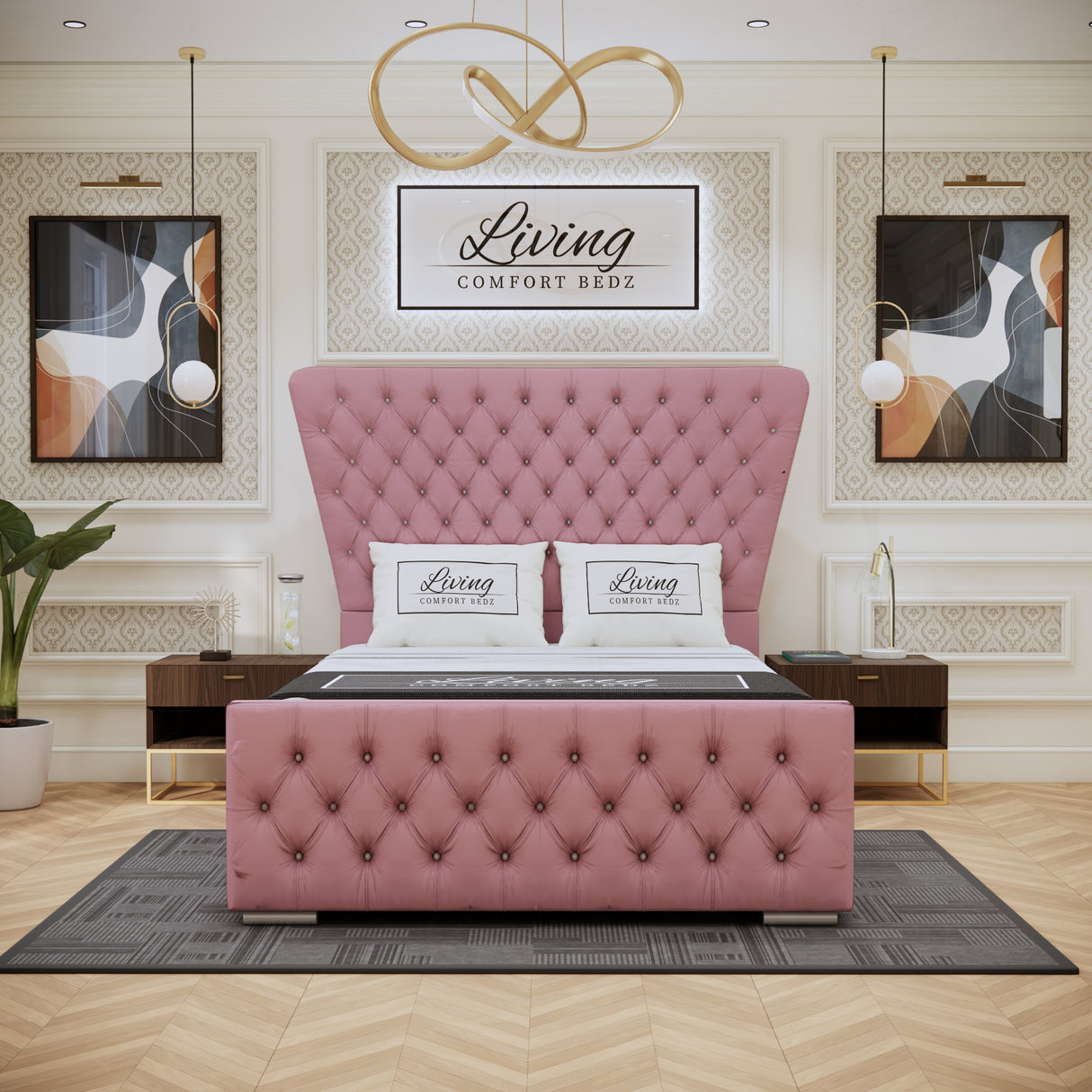 Kendall Wingback Signature Bed