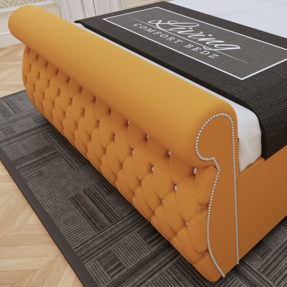 Swan Sleigh Chesterfield Signature Bed