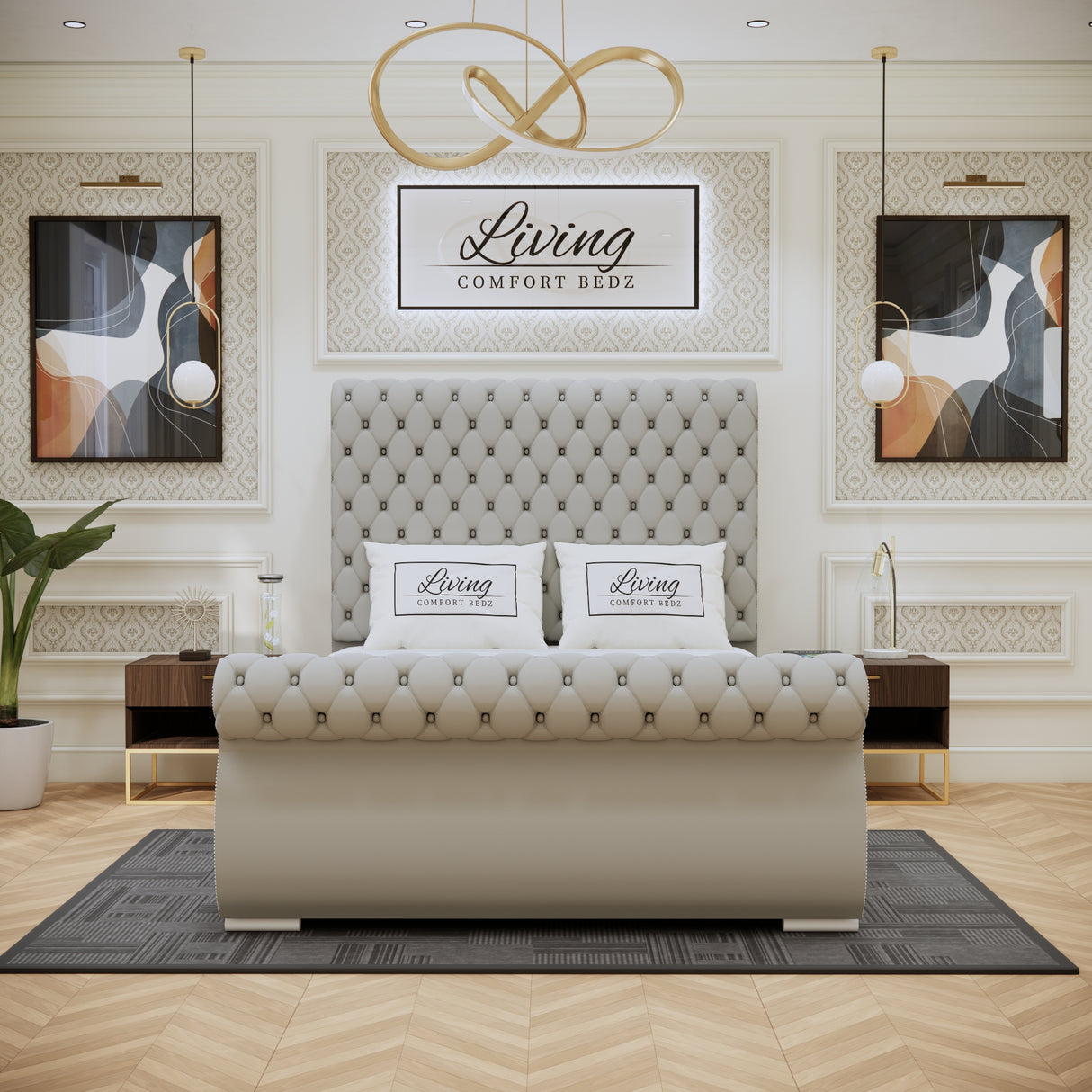 Ashford Chester sleigh Signature Bed