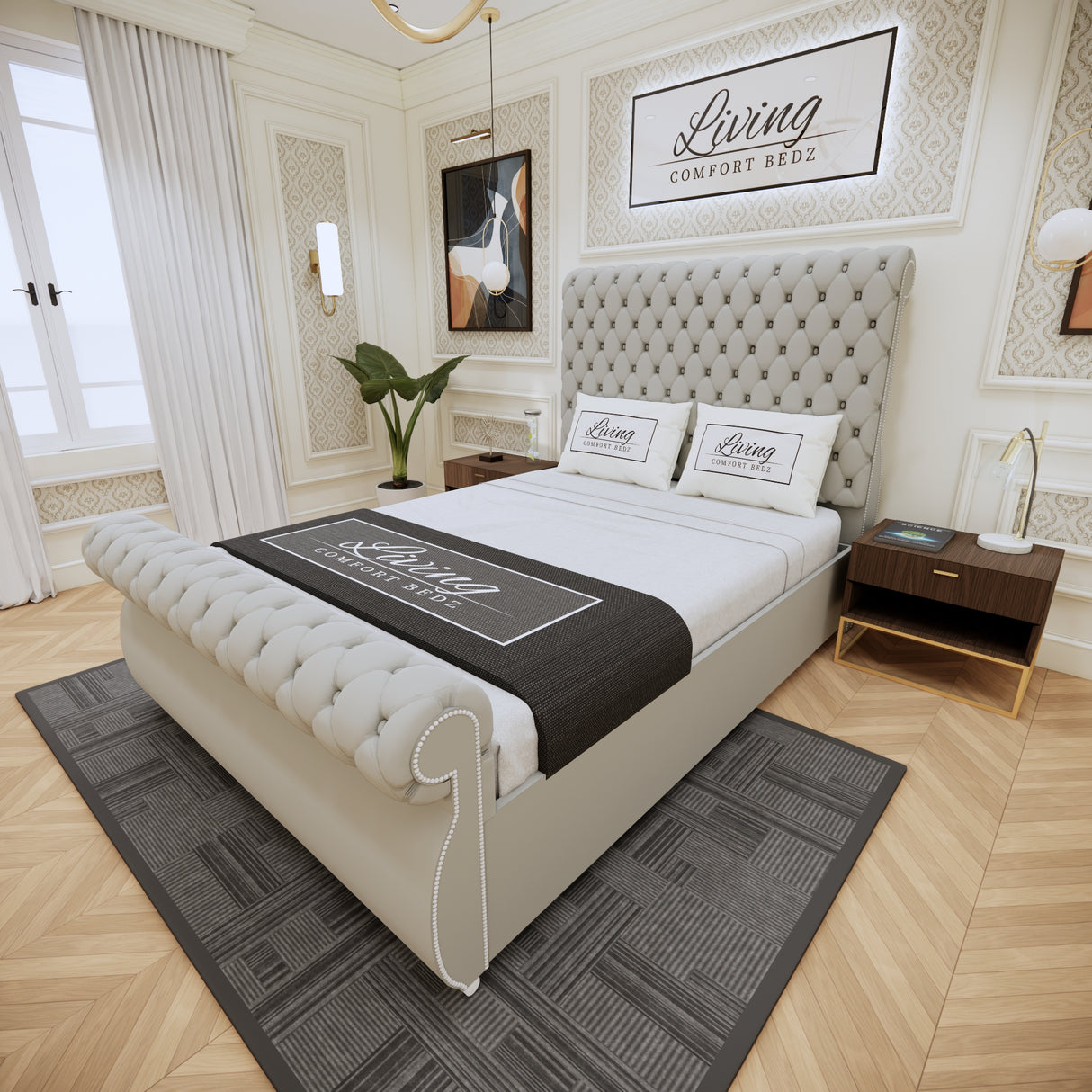 Ashford Chester sleigh Signature Bed