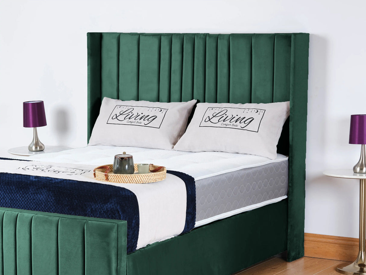 Balmoral Wingback Upholstered Bed