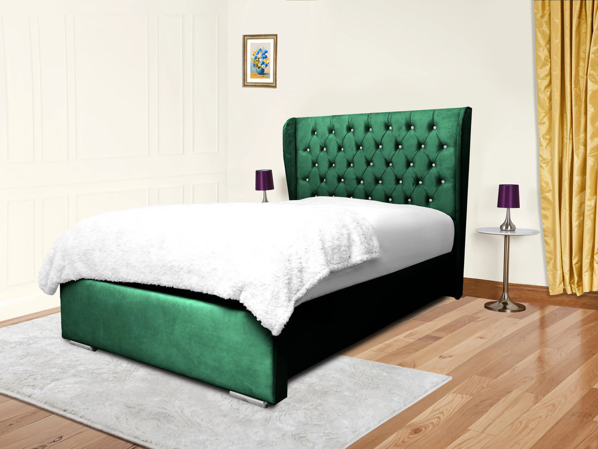 Cierra Wingback Upholstered Bed
