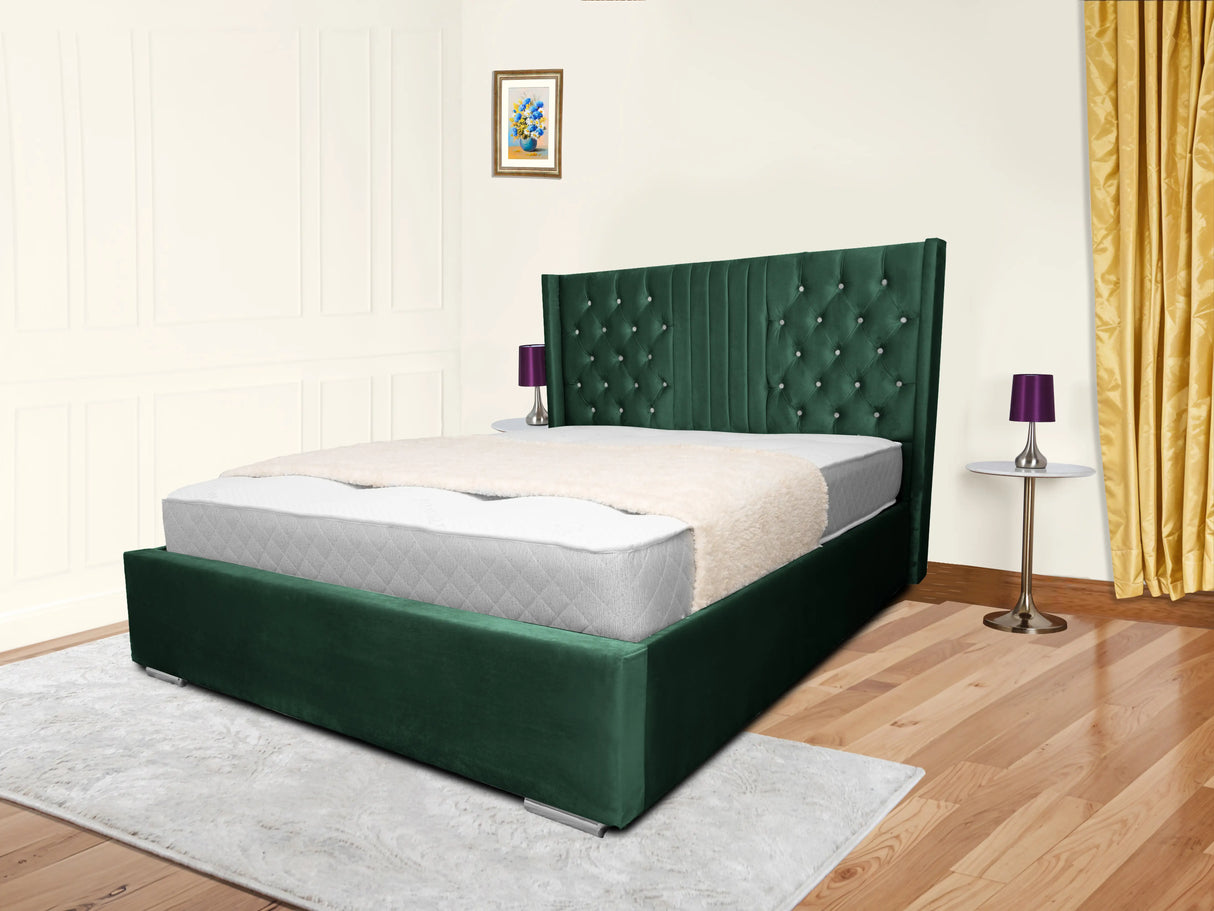 Middleton Wingback Upholstered Bed
