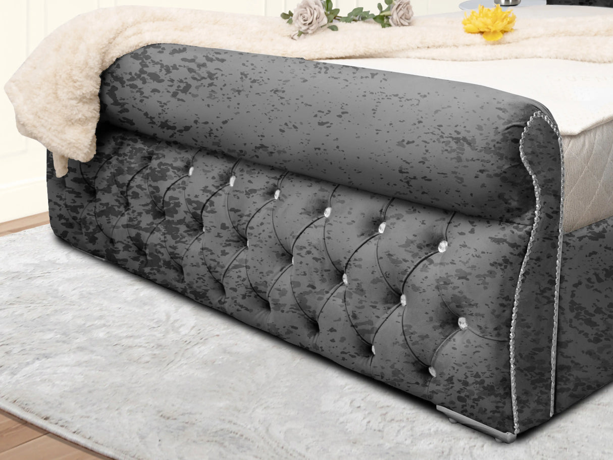 Swanzy Sleigh Upholstered Bed