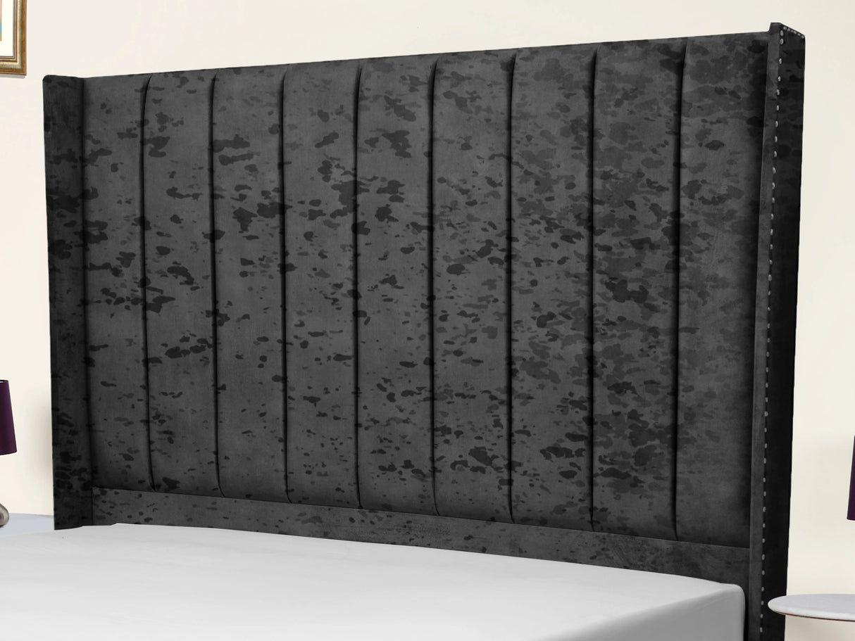 Sara Wingback Upholstered Bed