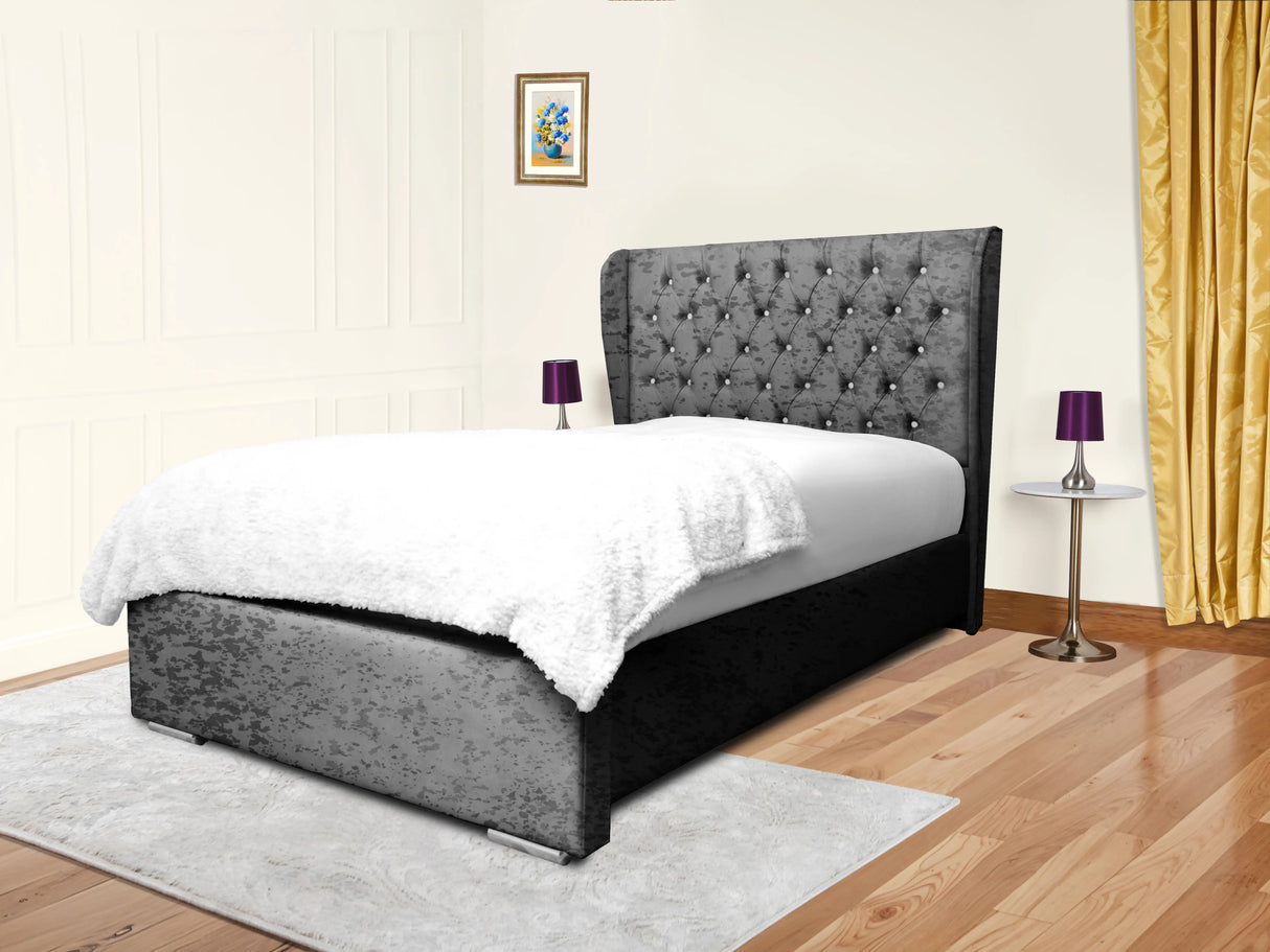 Cierra Wingback Upholstered Bed