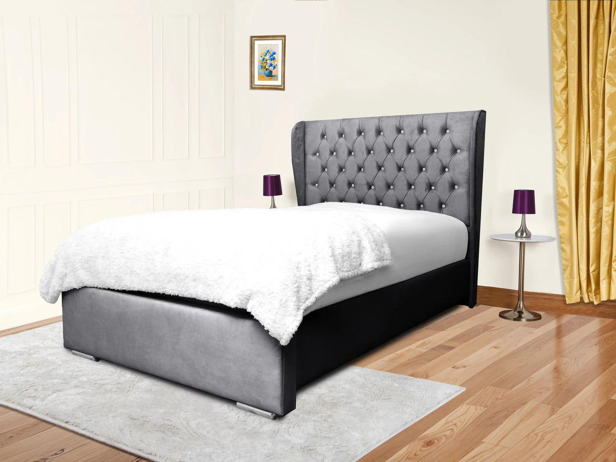 Cierra Wingback Upholstered Bed