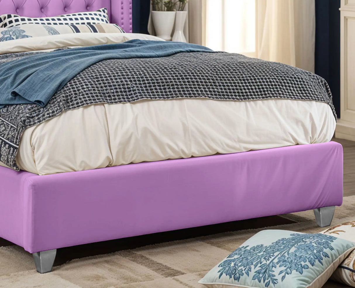 Chesterfield Wingback Upholstered Bed