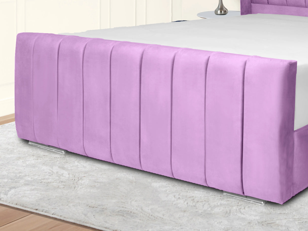 Sara Wingback Upholstered Bed